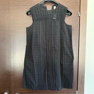 GAP Black Eyelet Sleeveless Dress - New with Tags - Size Small